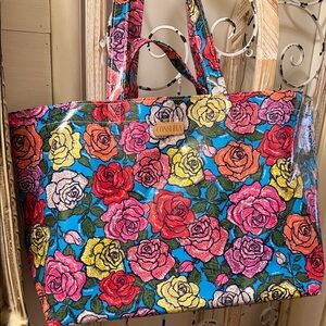 Consuela Vibrant Rose Pattern Tote